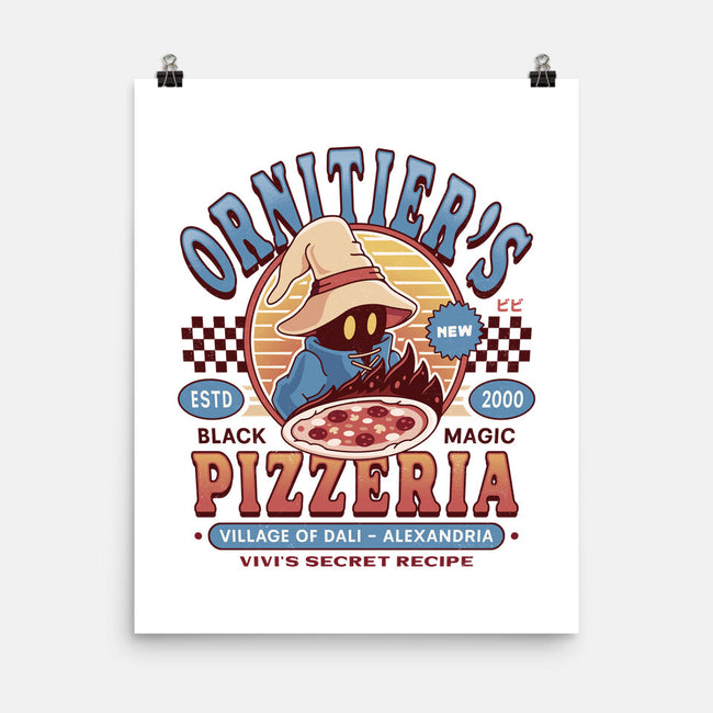 Ornitier Pizzeria Vintage-None-Matte-Poster-LAGELANTEE