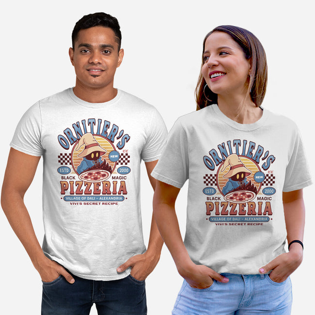 Ornitier Pizzeria Vintage-Unisex-Basic-Tee-LAGELANTEE