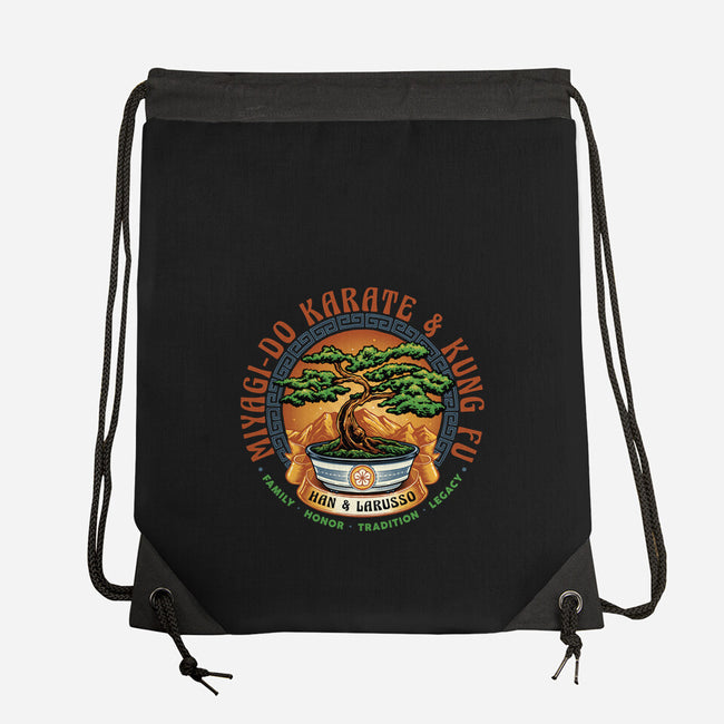Karate And Kung Fu-None-Drawstring-Bag-glitchygorilla