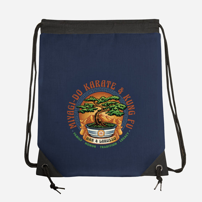 Karate And Kung Fu-None-Drawstring-Bag-glitchygorilla