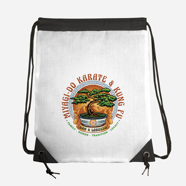 Karate And Kung Fu-None-Drawstring-Bag-glitchygorilla