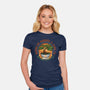 Karate And Kung Fu-Womens-Fitted-Tee-glitchygorilla