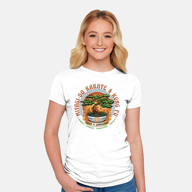 Karate And Kung Fu-Womens-Fitted-Tee-glitchygorilla