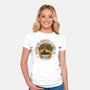 Karate And Kung Fu-Womens-Fitted-Tee-glitchygorilla