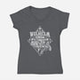 The Wilhelm Scream-Womens-V-Neck-Tee-CappO