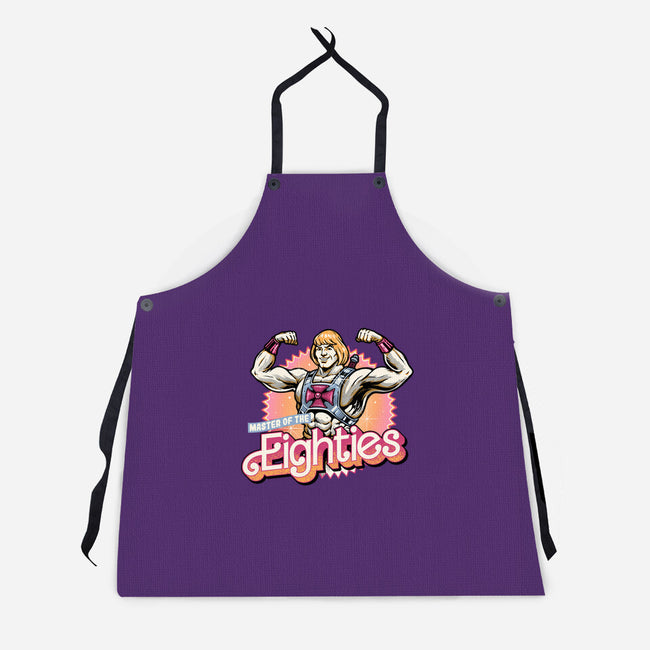 Master Of The Eighties-Unisex-Kitchen-Apron-glitchygorilla