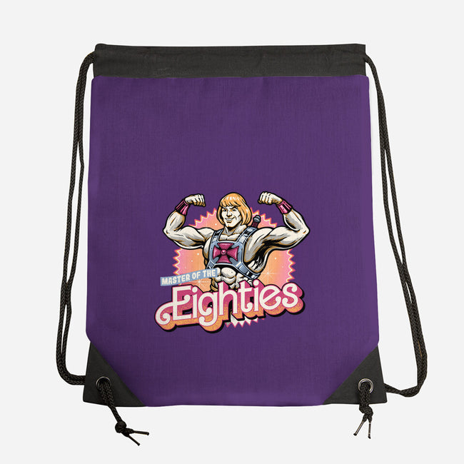 Master Of The Eighties-None-Drawstring-Bag-glitchygorilla