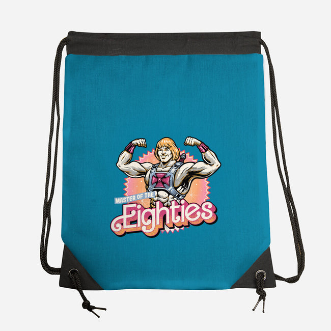 Master Of The Eighties-None-Drawstring-Bag-glitchygorilla