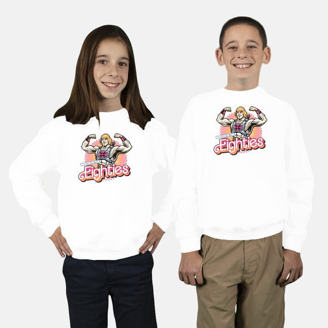 Master Of The Eighties-Youth-Crew Neck-Sweatshirt-glitchygorilla