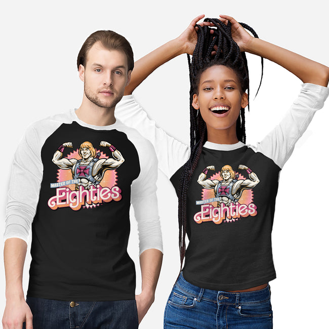 Master Of The Eighties-Unisex-Baseball-Tee-glitchygorilla