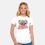 Master Of The Eighties-Womens-Fitted-Tee-glitchygorilla