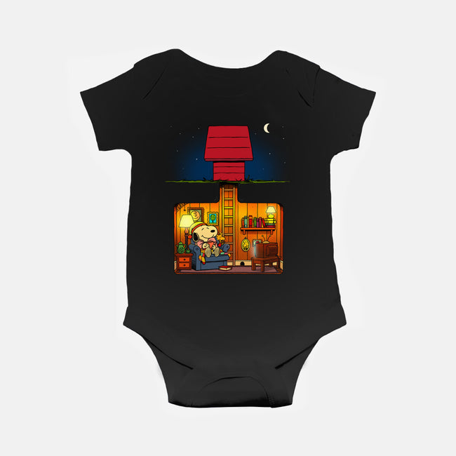 A Cozy Night In-Baby-Basic-Onesie-drbutler