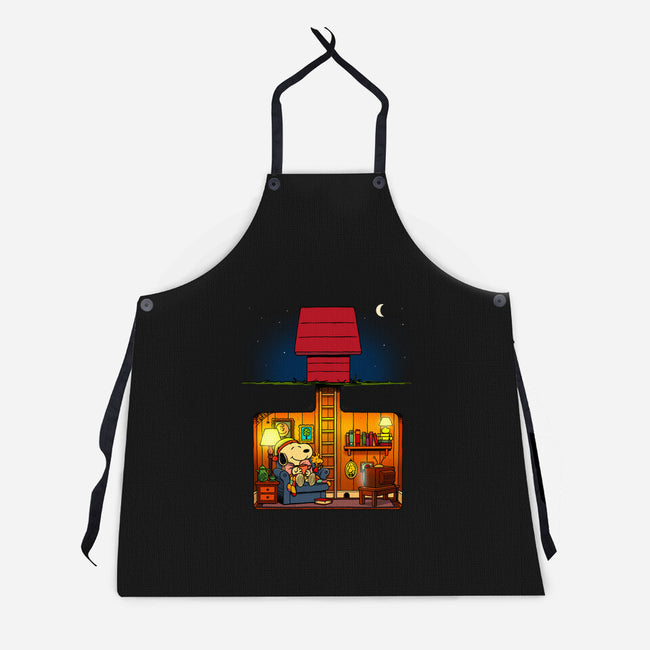 A Cozy Night In-Unisex-Kitchen-Apron-drbutler