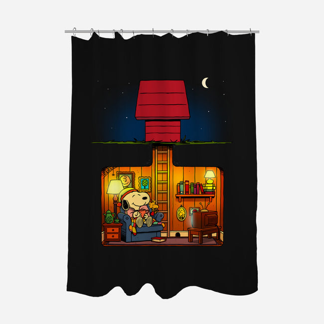 A Cozy Night In-None-Polyester-Shower Curtain-drbutler