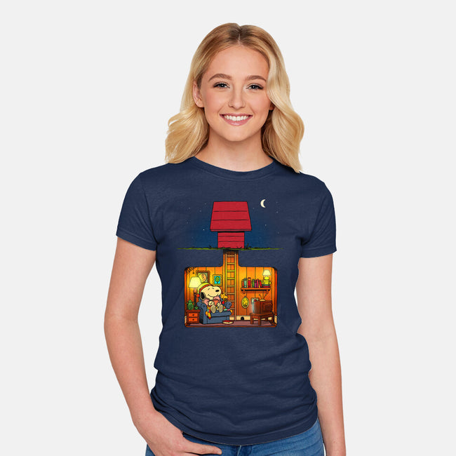 A Cozy Night In-Womens-Fitted-Tee-drbutler