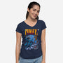 Pirate Legends-Womens-V-Neck-Tee-drbutler