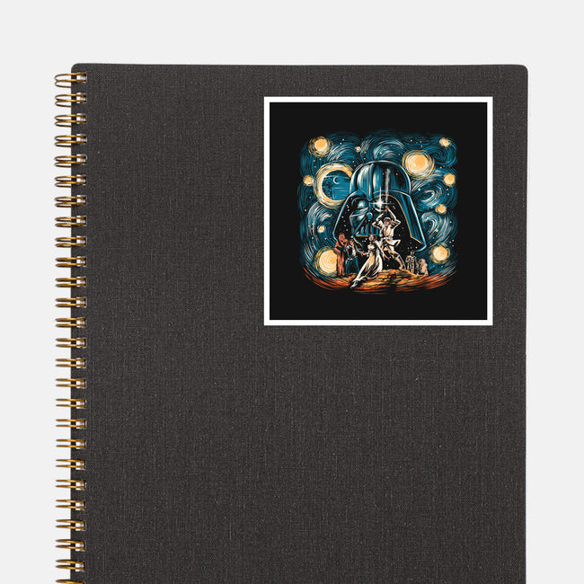 Starry Wars-None-Glossy-Sticker-zascanauta