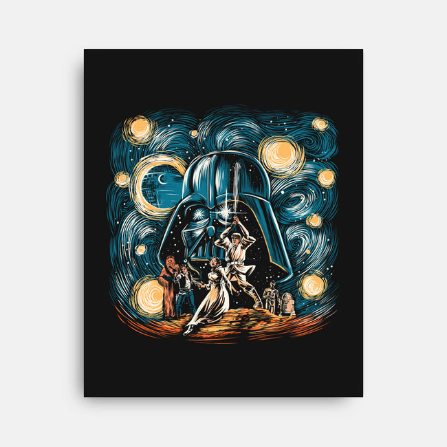 Starry Wars-None-Stretched-Canvas-zascanauta
