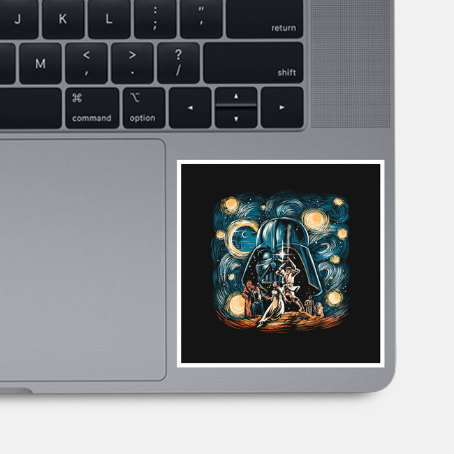 Starry Wars-None-Glossy-Sticker-zascanauta