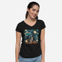 Starry Wars-Womens-V-Neck-Tee-zascanauta