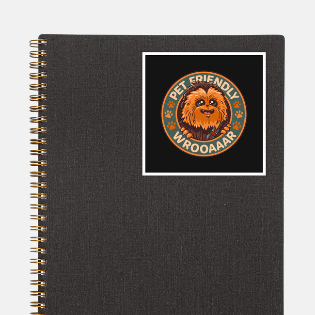 Friendly Wookiee-None-Glossy-Sticker-Getsousa!
