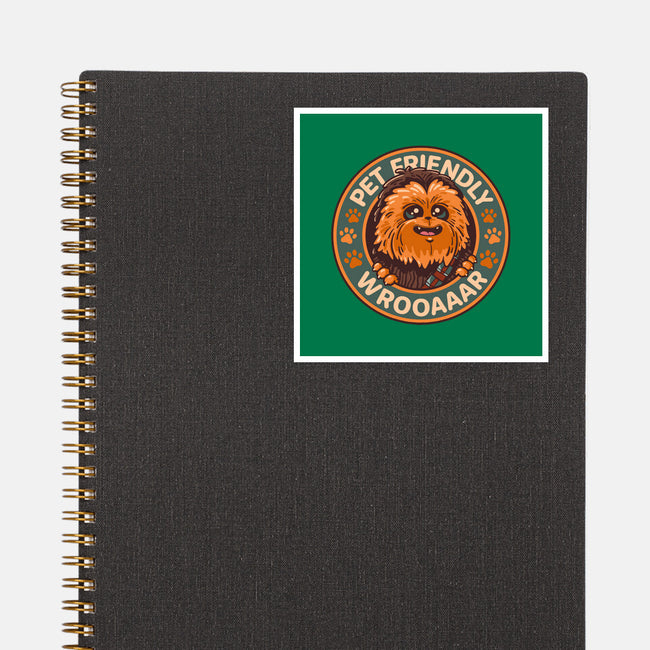 Friendly Wookiee-None-Glossy-Sticker-Getsousa!