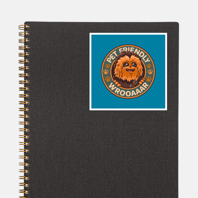 Friendly Wookiee-None-Glossy-Sticker-Getsousa!