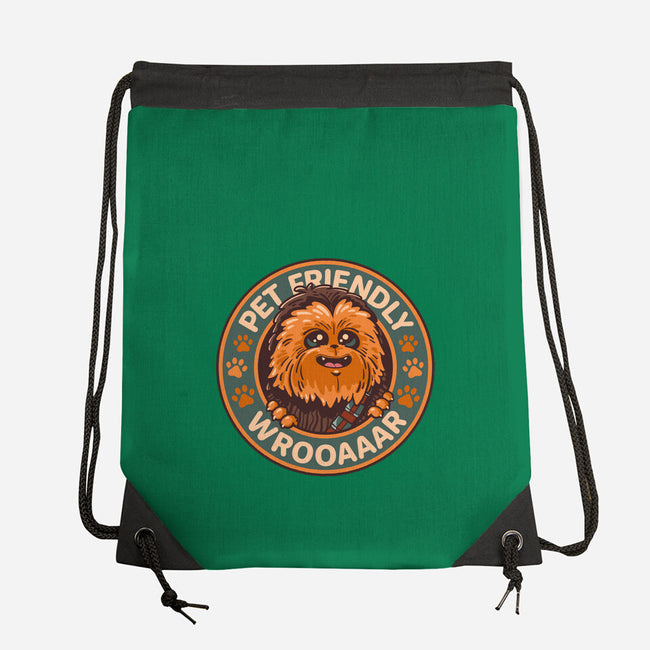 Friendly Wookiee-None-Drawstring-Bag-Getsousa!