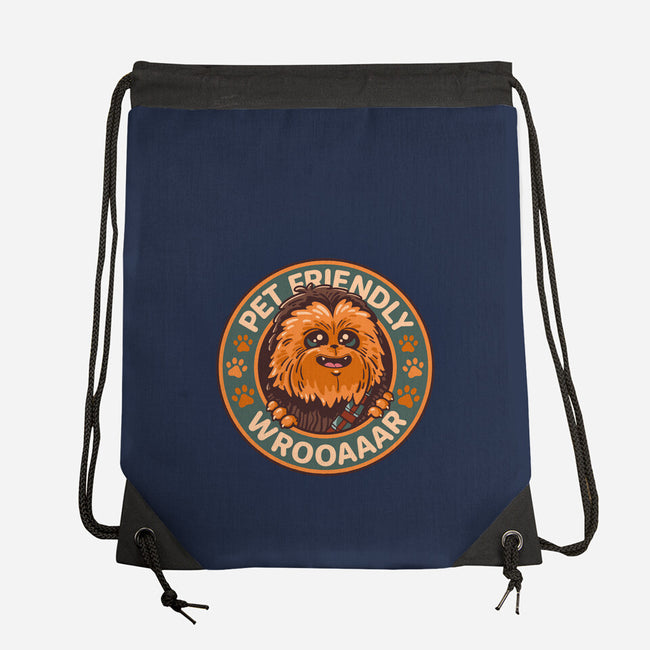 Friendly Wookiee-None-Drawstring-Bag-Getsousa!
