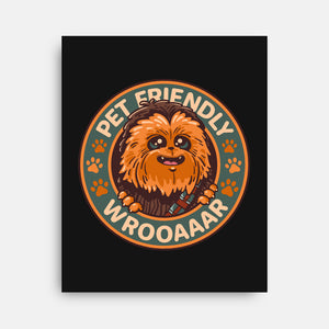 Friendly Wookiee-None-Stretched-Canvas-Getsousa!