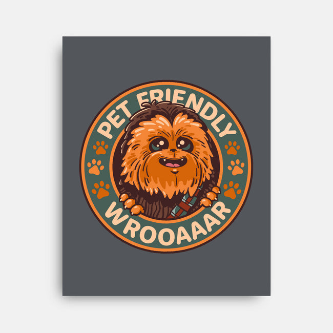 Friendly Wookiee-None-Stretched-Canvas-Getsousa!