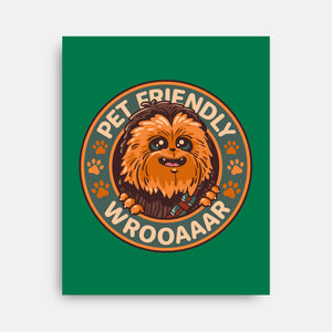 Friendly Wookiee-None-Stretched-Canvas-Getsousa!