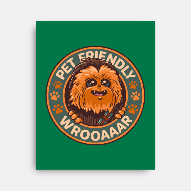 Friendly Wookiee-None-Stretched-Canvas-Getsousa!