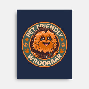 Friendly Wookiee-None-Stretched-Canvas-Getsousa!