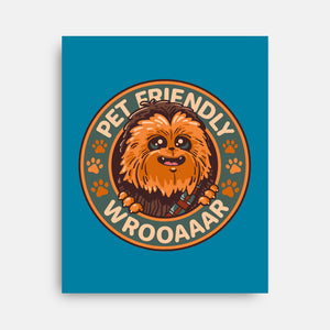 Friendly Wookiee-None-Stretched-Canvas-Getsousa!