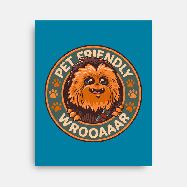 Friendly Wookiee-None-Stretched-Canvas-Getsousa!