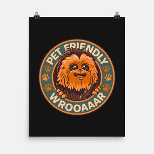 Friendly Wookiee-None-Matte-Poster-Getsousa!