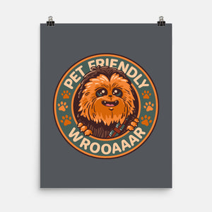 Friendly Wookiee-None-Matte-Poster-Getsousa!