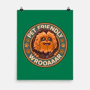Friendly Wookiee-None-Matte-Poster-Getsousa!