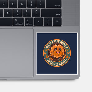Friendly Wookiee-None-Glossy-Sticker-Getsousa!