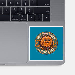Friendly Wookiee-None-Glossy-Sticker-Getsousa!