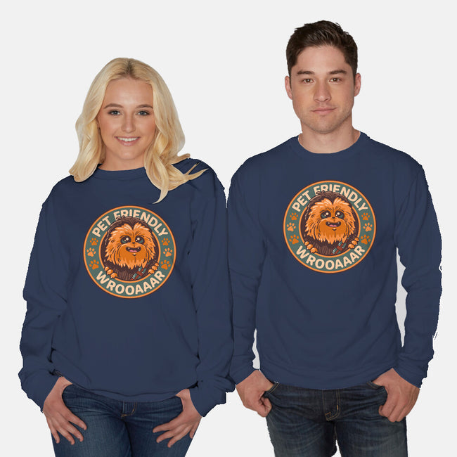 Friendly Wookiee-Unisex-Crew Neck-Sweatshirt-Getsousa!