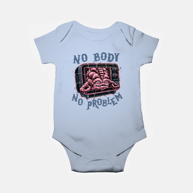 No Body No Problem-Baby-Basic-Onesie-glitchygorilla