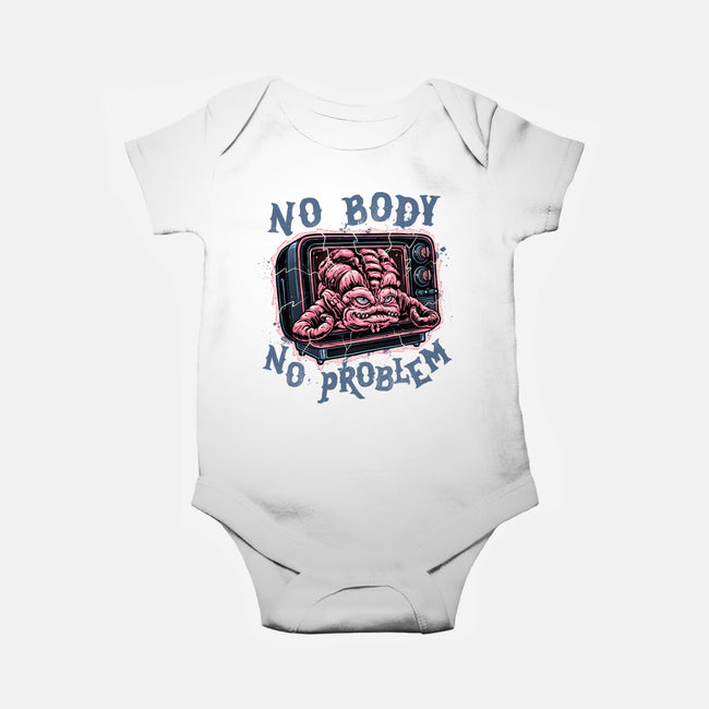 No Body No Problem-Baby-Basic-Onesie-glitchygorilla