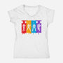 TMNT Splash-Womens-V-Neck-Tee-palmstreet