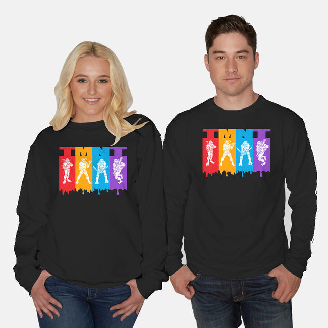 TMNT Splash-Unisex-Crew Neck-Sweatshirt-palmstreet