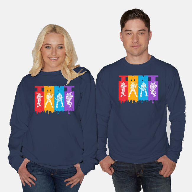 TMNT Splash-Unisex-Crew Neck-Sweatshirt-palmstreet