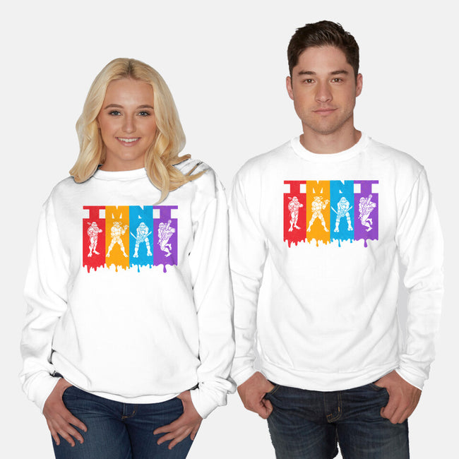 TMNT Splash-Unisex-Crew Neck-Sweatshirt-palmstreet