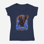 House Of Intelligence-Womens-V-Neck-Tee-Badbone Collections