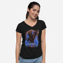 House Of Intelligence-Womens-V-Neck-Tee-Badbone Collections